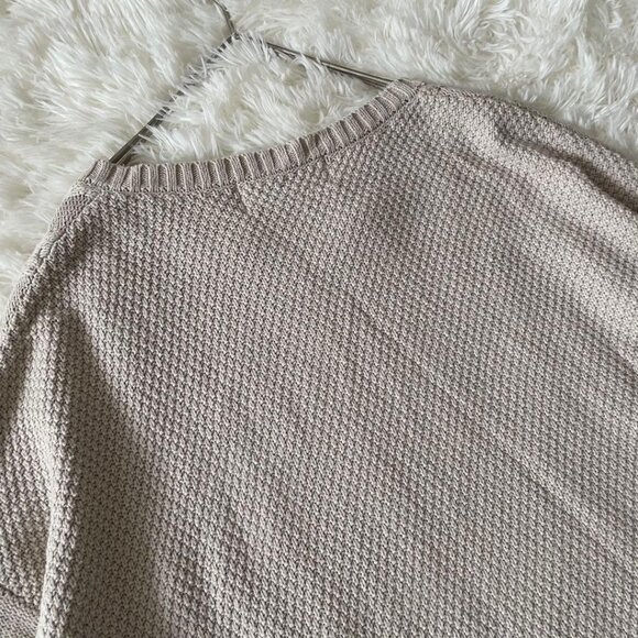 Catego Cable Knit Skipper Long Knit Dress Cream - Picture 4 of 4